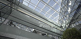 Glasdach im Hauptsitz der St.Galler Kantonalbank