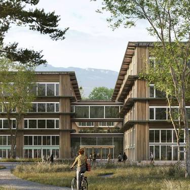 Krapf AG Referenz Objekt In Arbeit Fachhochschulzentrum Graubünden Chur Aussen