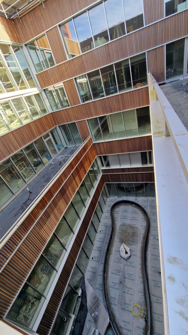 Krapf AG Referenz Objekt In Arbeit LUKS Kinderspital Luzern Innenhof