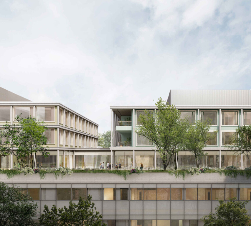 Krapf AG Referenz Objekt In Arbeit LUKS Nordfassade Rendering