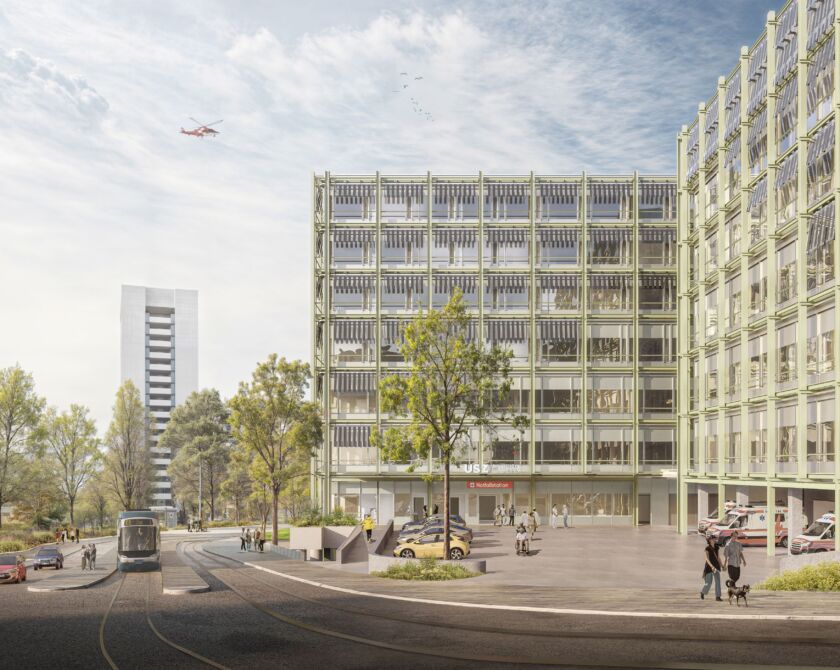 Krapf AG Referenz Objekt In Arbeit Neu Und Umbau USZ Zürich Nahaufnahme