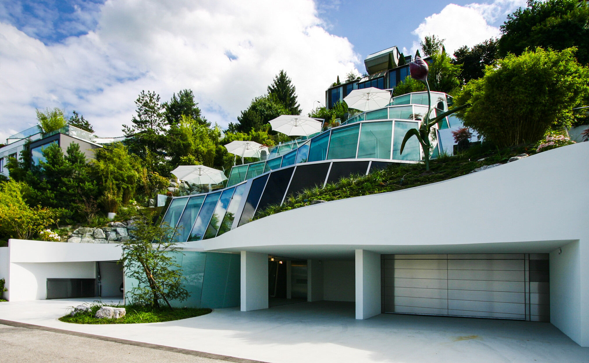 Krapf AG Referenz Terrassenhaus Am Zürichsee Aussenansicht